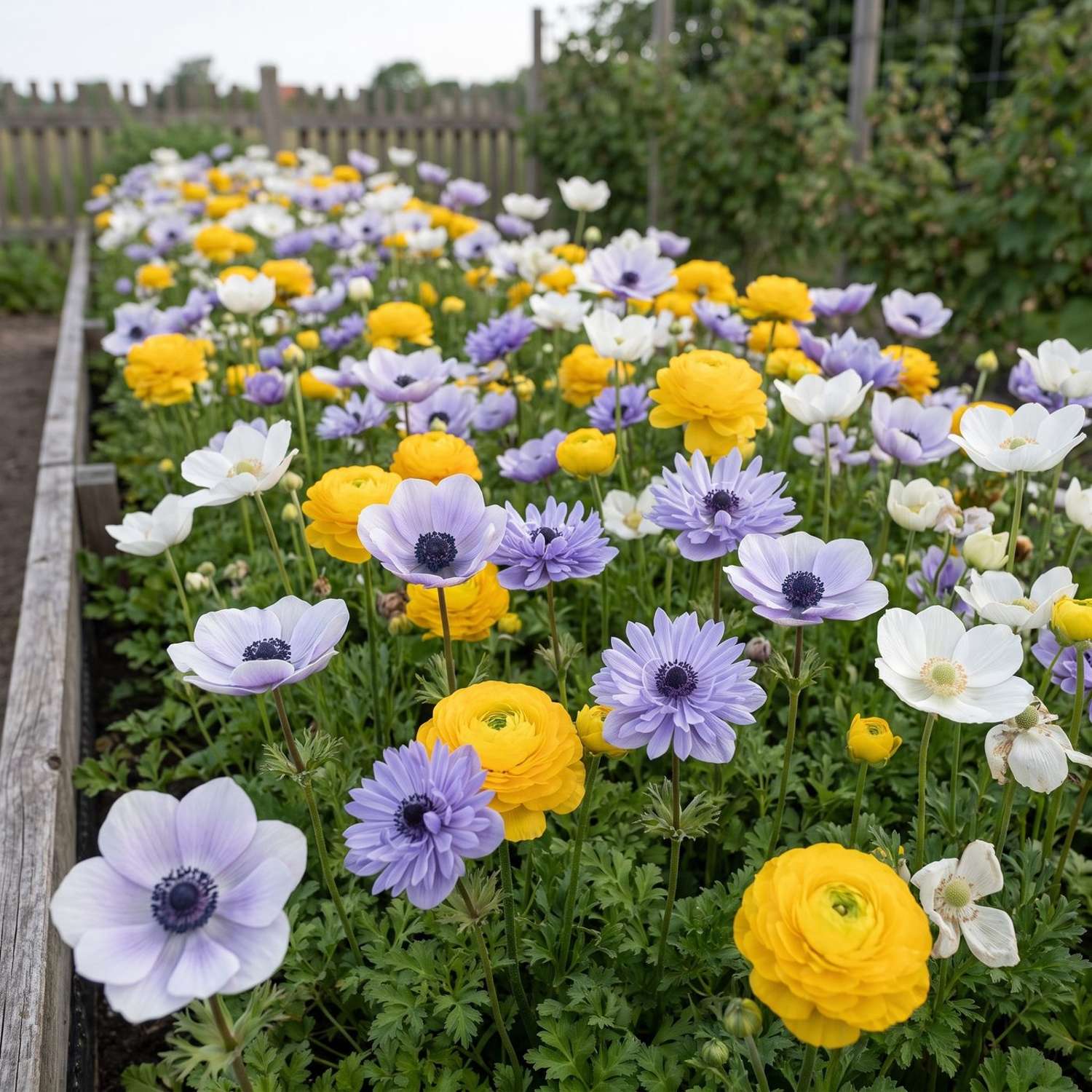 Valmis kukkapenkki 'Buttercup & Blue' (1 m²)